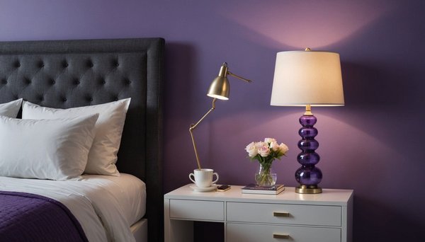 Illuminez votre chambre avec une lampe de chevet violette