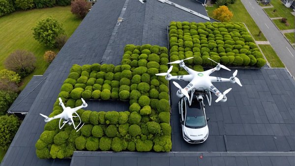 Démoussage toiture et nettoyage façade : l'efficacité du drone